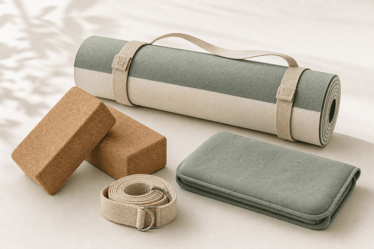 Wellness — esterilla, bloques, correa y pad de yoga Jean Cartier
